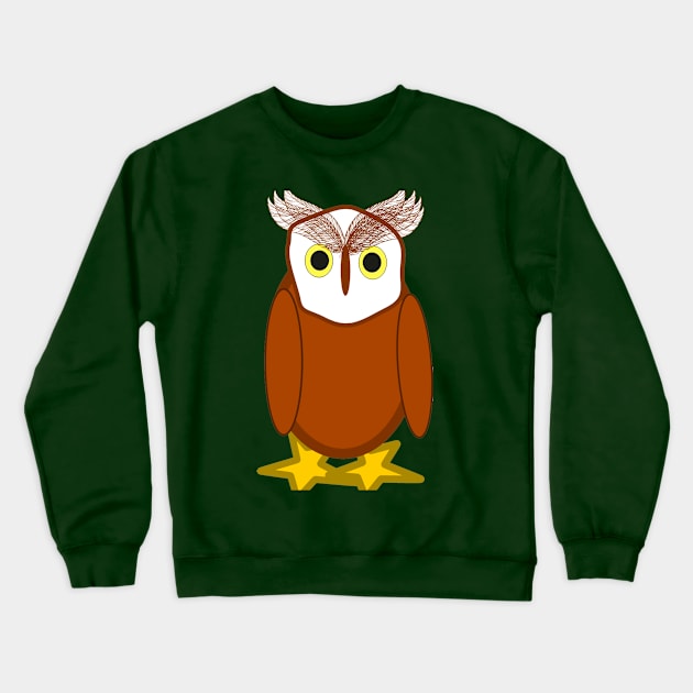 Horned Owl Crewneck Sweatshirt by BKMuir